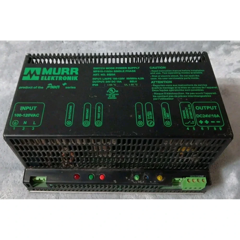 Murr Elektronik MPS10-110/24 Single Phase Switch Mode Power Supply PARTS READ